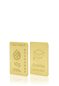 Lingot Or cadeau pour Diplôme 9 ct de 10 g.  - Idée cadeau Diplôme - IGE Gold